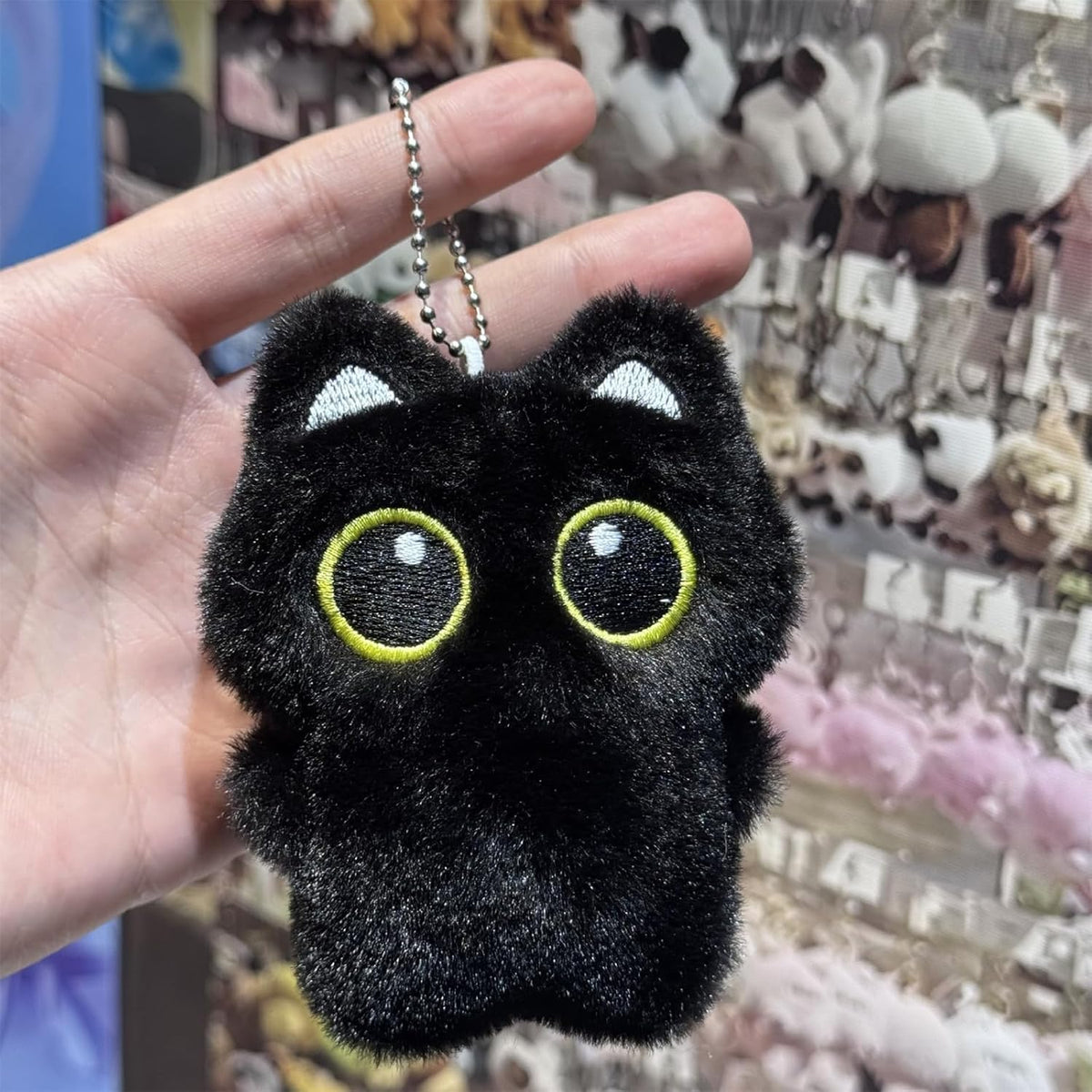 Miniloot 15 Cm Black Cat Plush Charm