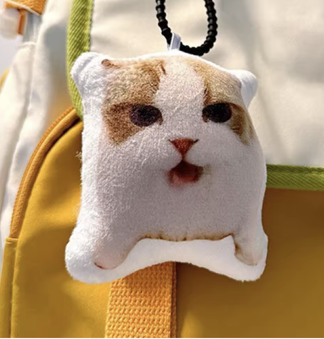 Cat Voice meme  Keychain