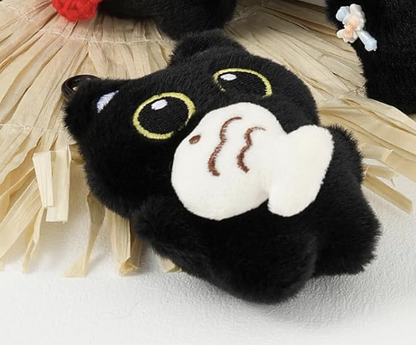 Miniloot 15 Cm Black Cat Plush Charm