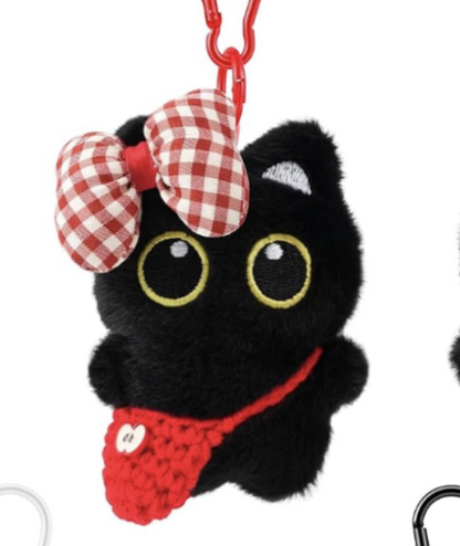Miniloot 15 Cm Black Cat Plush Charm